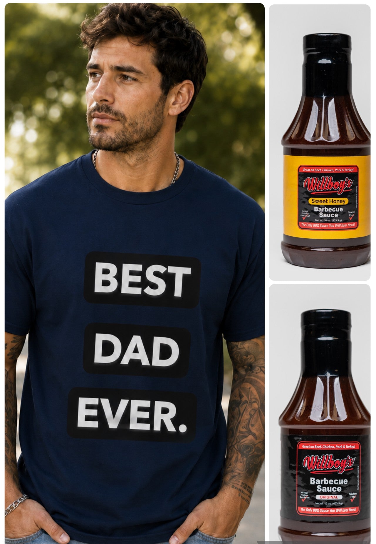 Father's Day T- Shirt & Sauce Bundle - free Shipping
